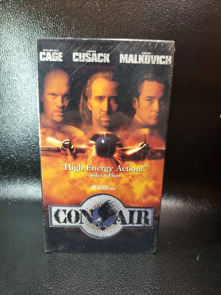NEW Con Air (VHS 1995) John Malkovich Nicolas Cage 1st Release With Holo Sticker - Image 1 of 4
