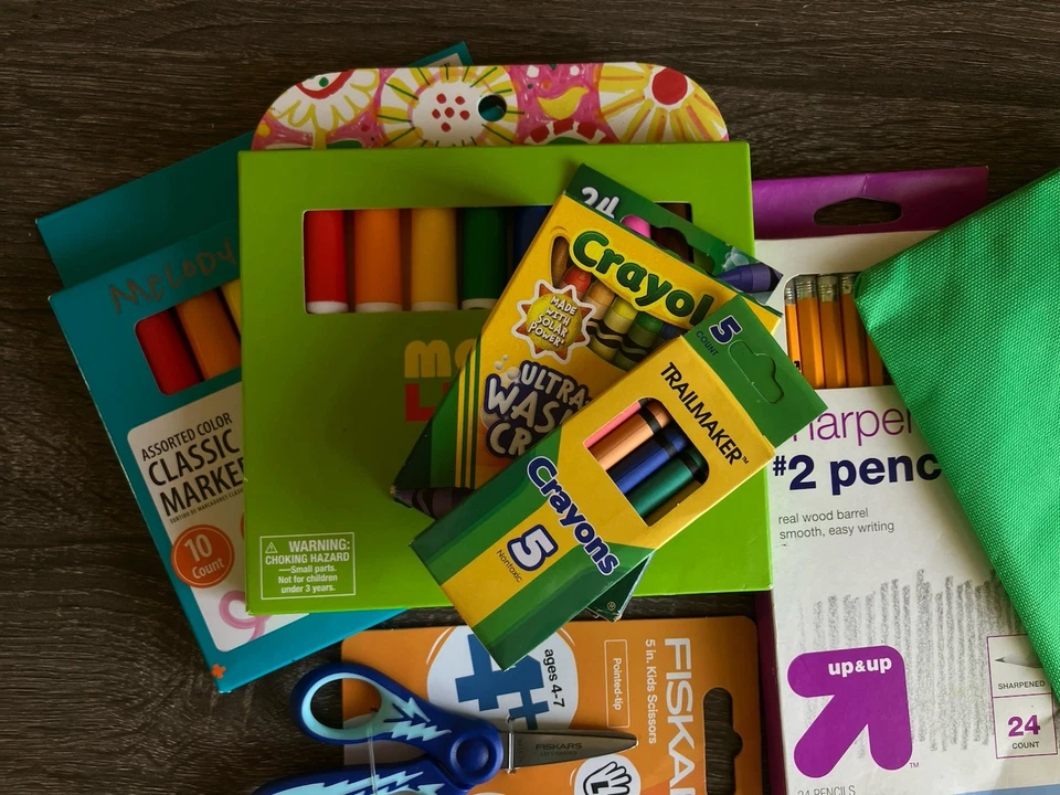 Juego de suministros escolares de jardín de infantes para niños niños hogar aula nuevo 13psc Foto 1 de 4