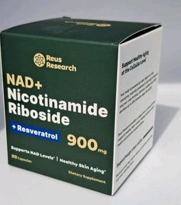 REUS Research NAD+Anti-Aging Focus & Nicotinamide Riboside +Resveratrol $49.95 - Bild 1 von 5