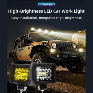 LED Work Light 60W Waterproof Spot Flood Beam for Truck SUV Offroad Vehicles - Picture 1 of 10