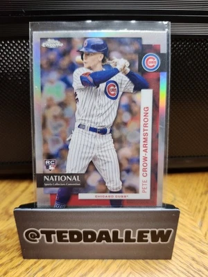 2024 Topps National Convention Topps Chrome Baseball Pete Crow-Armstrong (RC) - Image 1 of 2