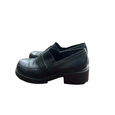 Vintage Esprit 90s Chunky Black Platform Shoes Size 8/8.5 - Image 1 of 4