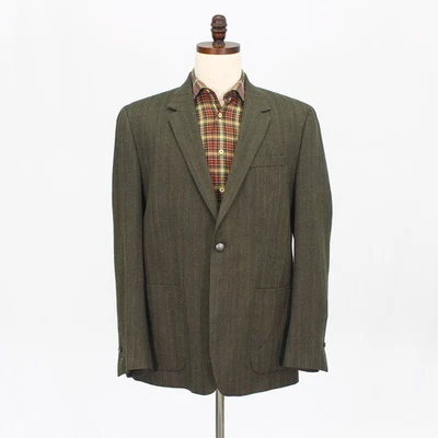 Jaqueta Blazer Original Penguin 46R Marrom Casaco Esportivo Listra 1 Botão Lã - Imagem 1 de 4