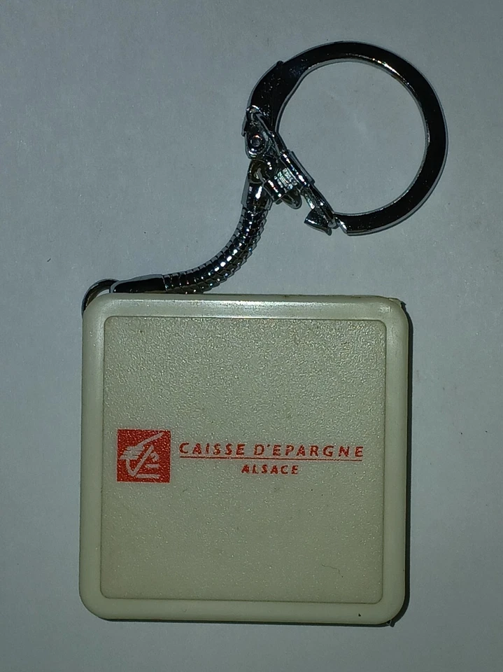 Porte-clés publicitaire /Mètre à ruban : CAISSE D'ÉPARGNE  / ALSACE - Photo 1/2
