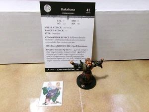 =Dungeons and Dragons D&D GIANTS OF LEGEND Rakshasa 38/72 con tarjeta = - Imagen 1 de 1