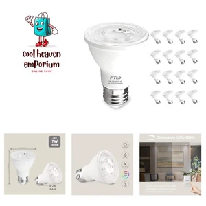 20-Pack Led Bulbs 3000K, 7W 600LM Dimmable Warm White 50W 60W Equivalent, Flo... - Picture 1 of 9