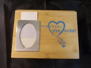 Cremation Urns Memorial Wooden Box Pet Small Pet Funeral with DIY Photo Frame - Picture 1 of 2