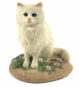 Charmstone Perserkatze Figur signiert Earl Sherwan 1985 Vintage Coldcast Marmor - Bild 1 von 6