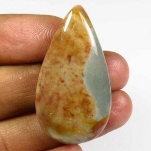 Polygram Smooth Pear Cabs 39x21 mm Natural Polygram Jasper Gemstone 36Cts PG-124 - Picture 1 of 9