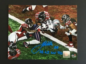 JAMES WHITE SUPER BOWL LI AUTOGRAPHED 8 X 10 PHOTO J.S.A. AUTHENTICATED - Picture 1 of 5