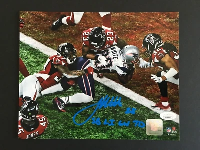 FOTO 8 X 10 AUTOGRAFIADA DE JAMES WHITE SUPER BOWL LI J.S.A.  AUTENTICADO Foto 1 de 4