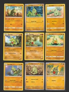 Larvitar Pokemon Card Collection Set of 9 English Cards Cute Rare Vintage - Picture 1 of 1