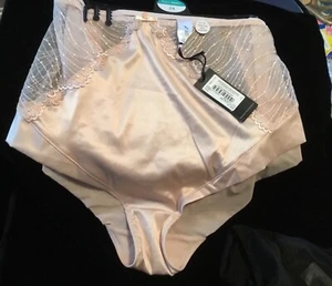 2 X Women’s Plus Size Panties. Tu. Sz. UK 24. I Black, 1 Beige. NEW. - Picture 1 of 5
