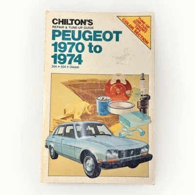 Manual de reparación Chiltons Puegeot 1970 a 1974 Foto 1 de 3
