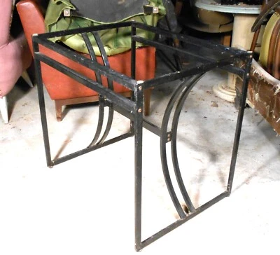 BASE DE MESA DE COMEDOR DE METAL MODERNA VINTAGE DE MEDIADOS DE SIGLO Foto 1 de 3