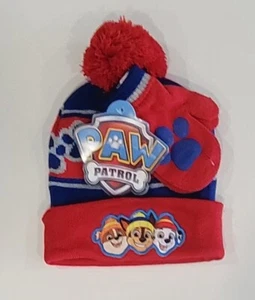 Boy Girl Toddler Paw Patrol Winter Hat/Glove Set - Picture 1 of 9