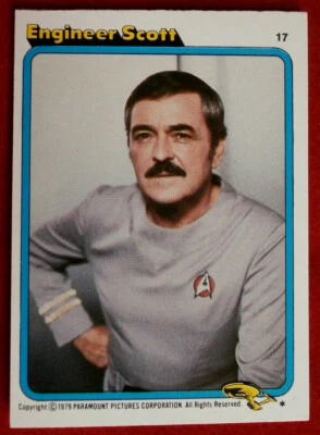 STAR TREK - MOVIE - Card #17 - ENGINEER SCOTT - TOPPS 1979 - Image 1 of 2