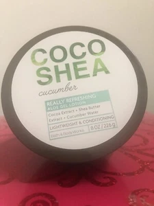 Manteca corporal hidratante Bath & Body Works COCO KARITÉ PEPINO 8 OZ RARA RETIRADA - Imagen 1 de 3