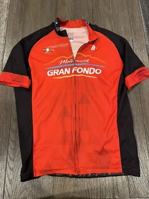 Camiseta de ciclismo para hombre Gran Fondo Mammoth Lakes XL roja Foto 1 de 2