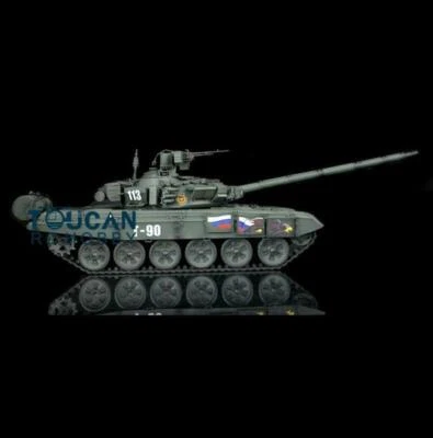 Henglong 7.0 1/16 Green T90 RC Tank 3938 360 Turret Metal Track W/ Link Red Eye - Image 1 of 4