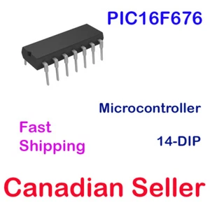 PIC16F676 IC 8-Bit CMOS A/D EEPROM SRAM Flash Microcontroller 14-DIP Microchip - Imagen 1 de 1