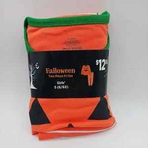 Girls Halloween Two-Piece Pajama Set Top & Pants - Size: Small (6/6X) - Picture 1 of 4