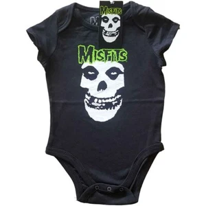 Babygrow Misfits Skull & Logo Official Childrens Tee T-Shirt Boys Kids - Picture 1 of 1