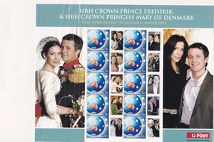 AUSTRALIA 2005 Prince Frederik & Princess Mary visit SES. Mint Never Hinged. - Bild 1 von 1
