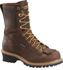 Carolina Mens Logger Boots, Brown, 8" Lace To Toe Logger Waterproof, Ca8824 Sk