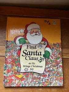 FIND SANTA CLAUS AS HE BRINGS CHRISTMAS JOY Look & Find Hardcover Book illustrat - Imagen 1 de 12