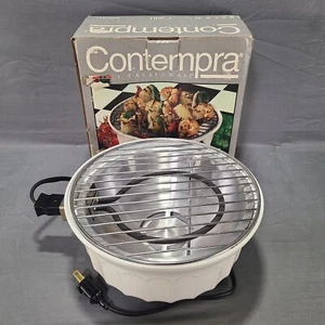 Contempra By Farberware Indoor Electric Personal Grill CPG-1 T&W Good Condition - Picture 1 of 24