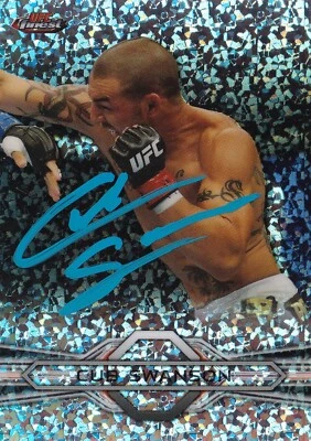 CUB SWANSON SIGNED AUTO'D 2013 UFC TOPPS FINEST REFRACTOR CARD 99 WEC KOTC HOF - Image 1 of 3