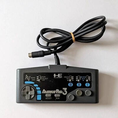 PC Engine Avenue Pad 3 Controller PCE NEC NAPD 1001 Game Japan JP Gray Blue - Image 1 of 4