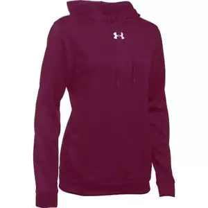 Under Armour Women's Novelty AF Hoody (Small, Maroon/White) - Picture 1 of 2