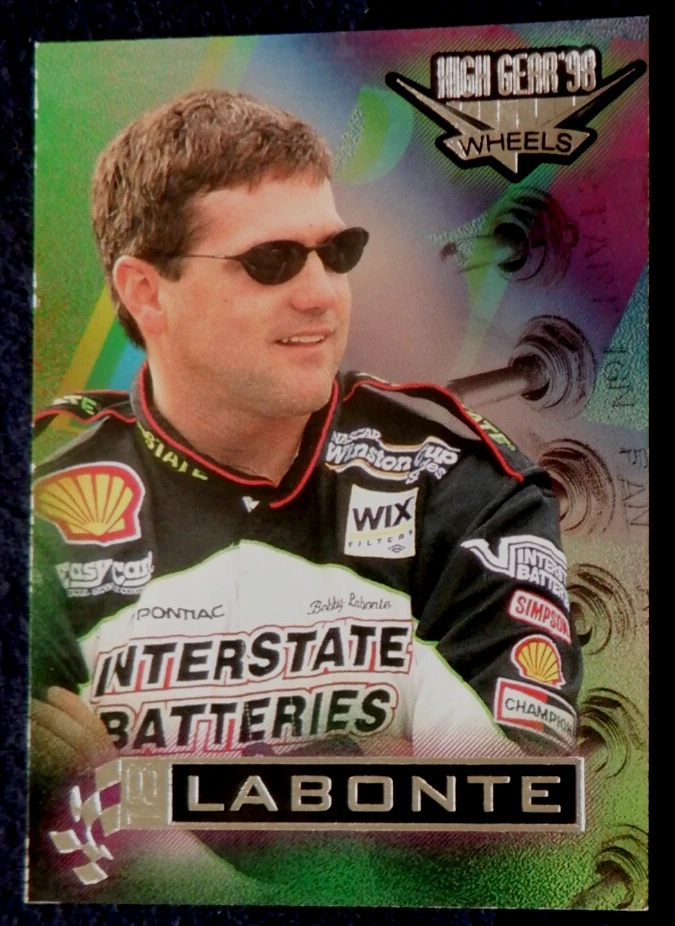 Terry Labonte Nascar promo card 1, 1998 Wheels High Gewar - Image 1 of 3