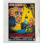 LA VIERGE DU RHIN Affiche de film entoilée  - 35x55 cm. - 1953 - Jean Gabin, Gil