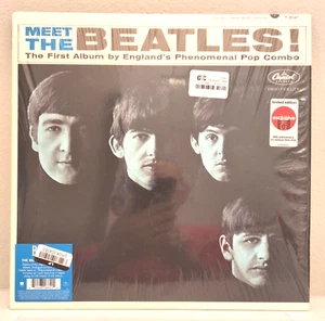 Meet The Beatles Limited Ed. 60th Anniversary Opaque Blue Vinyl NEW, Open Sleeve - Picture 1 of 16