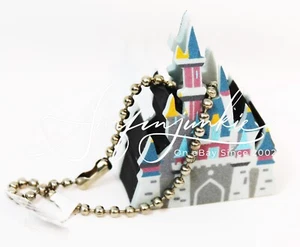 Disney Parks Keychain Bag Charm Disneyland Castle Mini Foam Souvenir Tiny New - Imagen 1 de 1