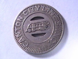 TRANSIT TOKEN CANTON CITY LINES INC GOOD FOR ONE FARE - Picture 1 of 4