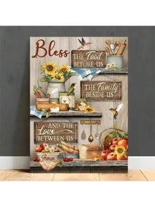 Jesus Christ Cross Bible Verses Canvas Art Wall Decor Christian Gift - Picture 1 of 40