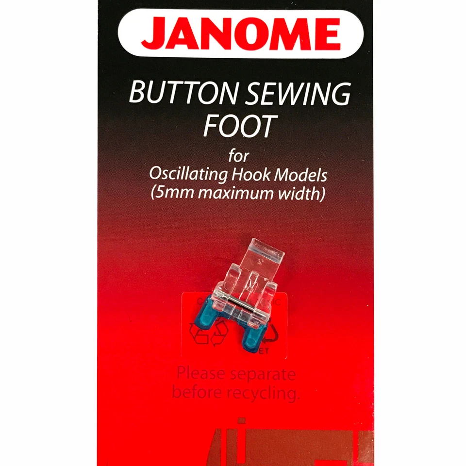 Janome 10- Button Sewing Foot for Janome Oscillating Machines #200131007