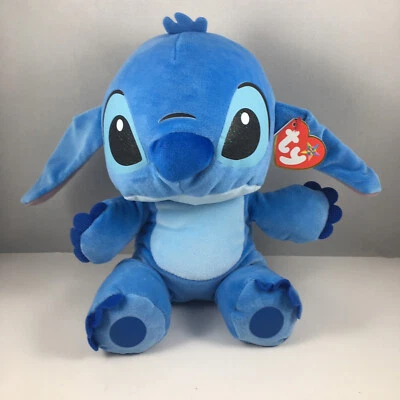 Ty Beanie Buddy STITCH (Disney's Lilo & Stitch) (11 pulgadas mediano) versión suave felpa Foto 1 de 4