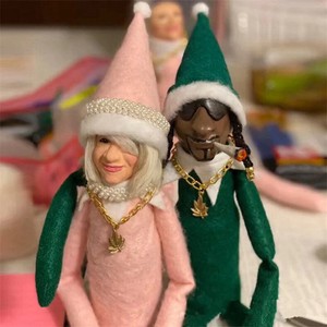 Snoop Dogg Martha Stewart Doll Snoop On A Stoop Christmas Ornament Gift Elf