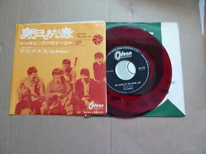 THE ANIMALS - THE HOUSE OF THE RISING SUN - 7" P/S SINGLE - JAPAN RED VINYL - Picture 1 of 6