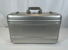 Vintage Zero Halliburton Silver Aluminum Briefcase Suitcase 21 x 13 x 7
