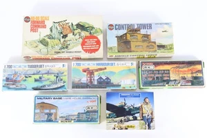 Airfix Heller Skywave Mixed Scale Selection of Buildings Plastic Model Kits x 7 - Picture 1 of 4