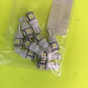 9 Pack T10 5-led 5050SMD License Plate Wedge Reading Light White - Picture 1 of 1