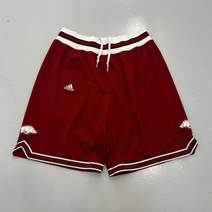 VTG Adidas Arkansas Razorbacks Team Player Issued Basketball Shorts Mens Size XL - Picture 1 of 10