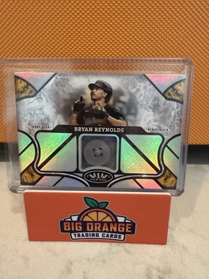 2025 Topps Tier One Relics Game Used Button /5 - Bryan Reynolds - Image 1 of 3
