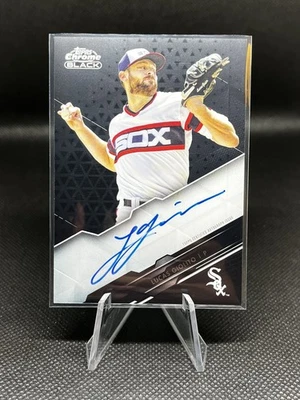 2020 Topps Chrome Black Chrome Black Auto Lucas Giolito #CBA-LG Auto - Image 1 of 2